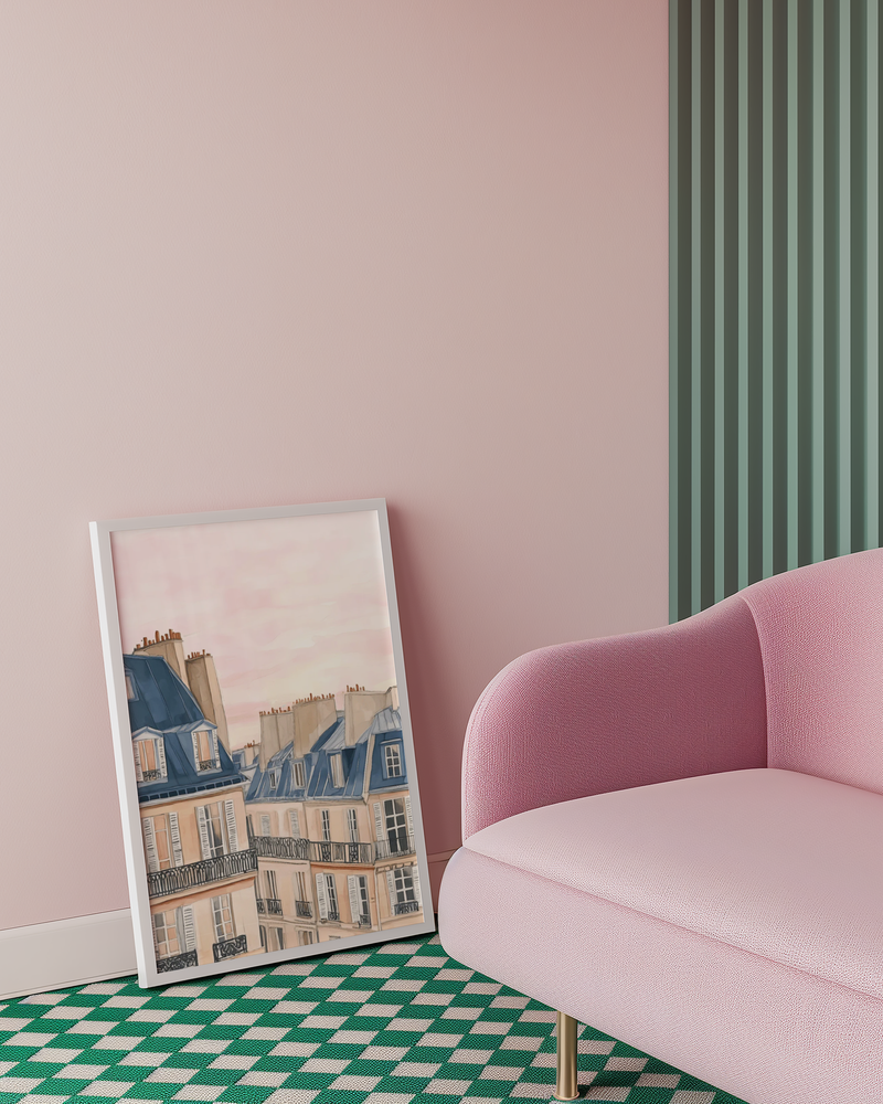 Paris Balcony View Poster