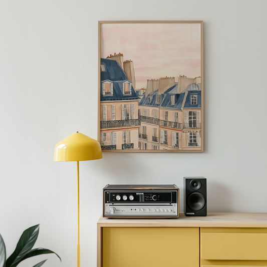 Paris Balcony View Poster