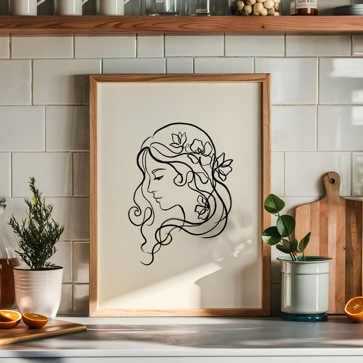 Henri Matisse Lady with Flowers Poster – i rum 4