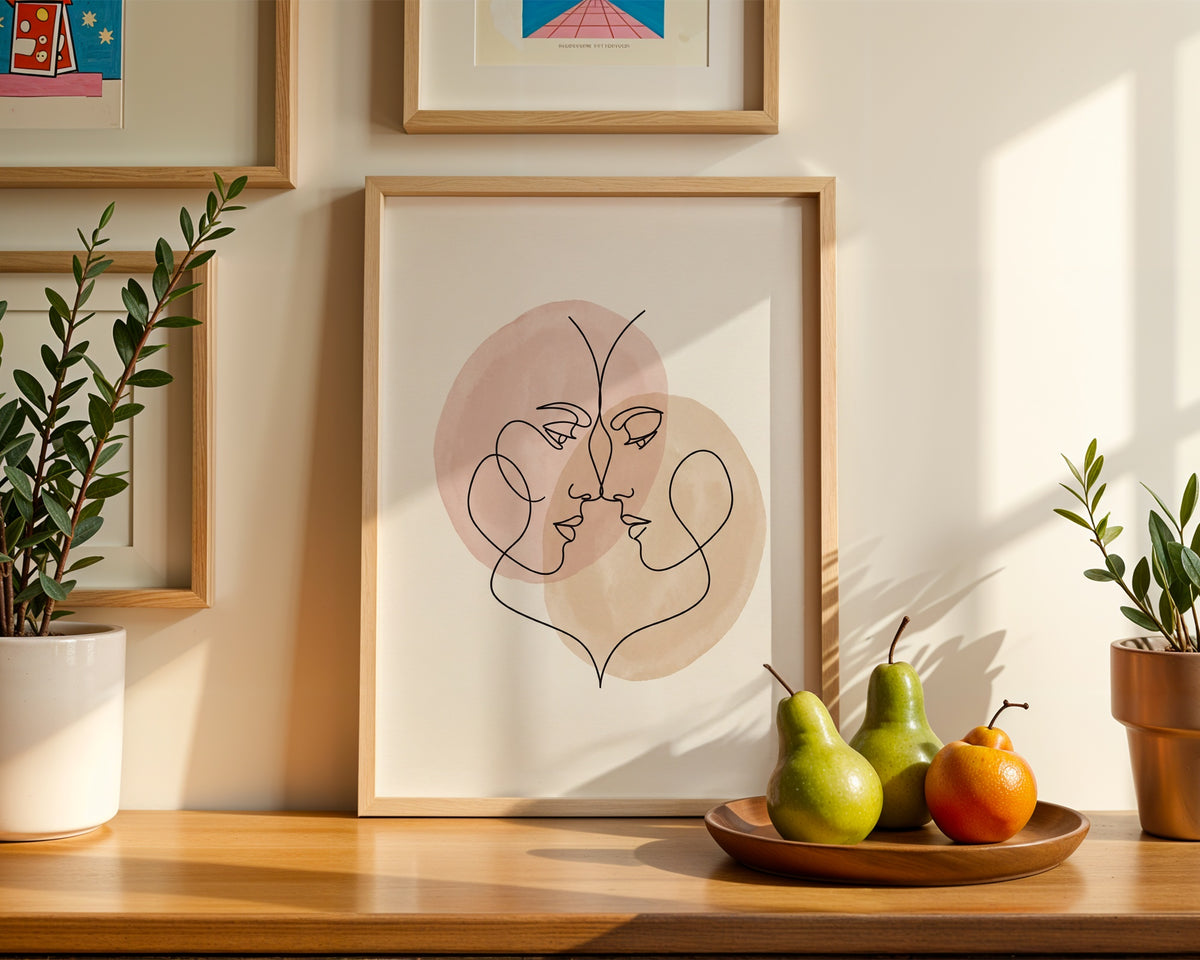One Line Love Poster – i rum 4
