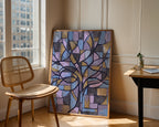Piet Mondrian Blossoming Tree in Blue Poster – i rum 4
