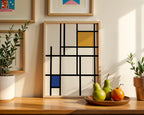 Piet Mondrian Quiet Composition Poster – i rum 4