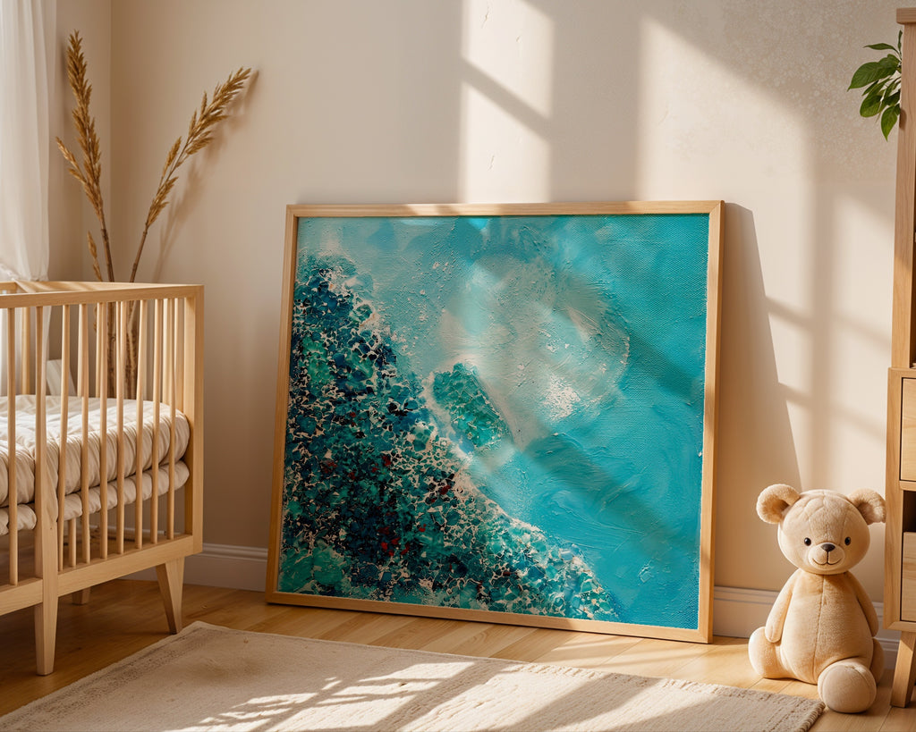 Sonia Tondkar Turkos Strand Poster – i rum 2