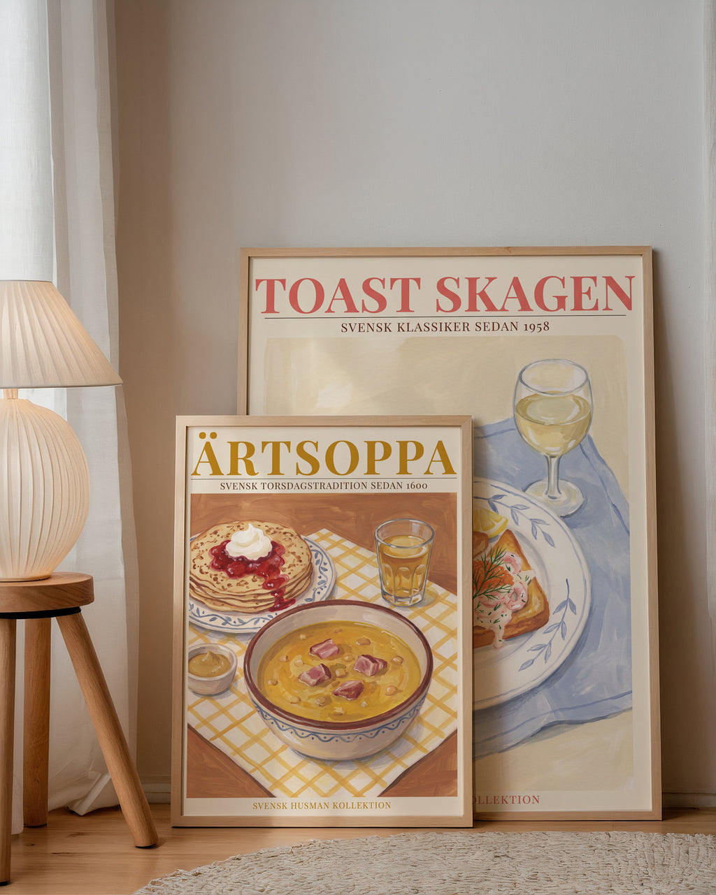 Ärtsoppa Poster – två posters i rum 1