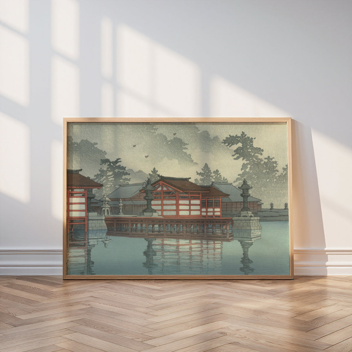 Hasui Kawase Miyajima in Mist 1947 Poster – i rum 6
