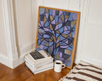 Piet Mondrian Blossoming Tree in Blue Poster – i rum 5