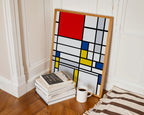 Piet Mondrian Tall Composition with Red Poster – i rum 5