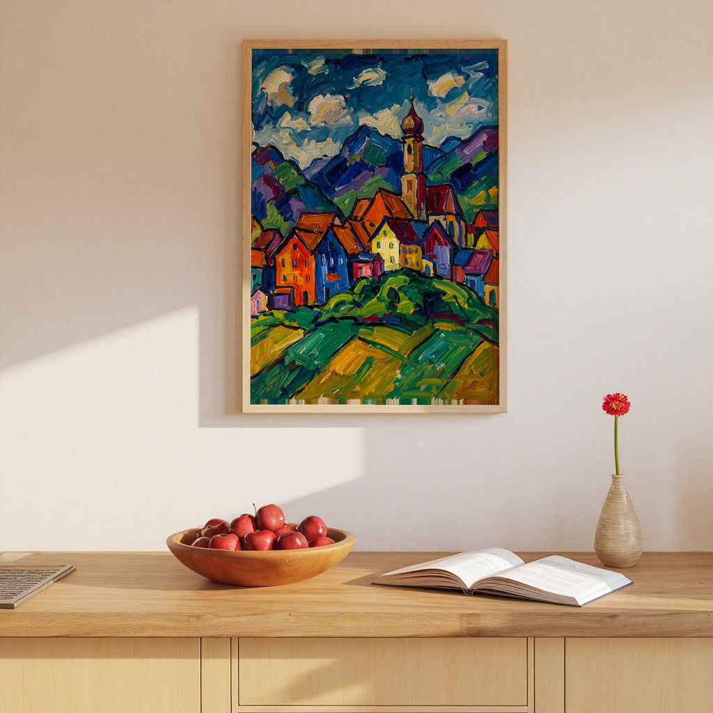 Wassily Kandinsky Village in Murnau Poster – i rum 5