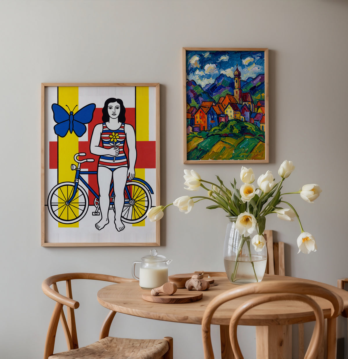 Fernand Leger The Big Julie 1945 Poster – två posters i rum 1