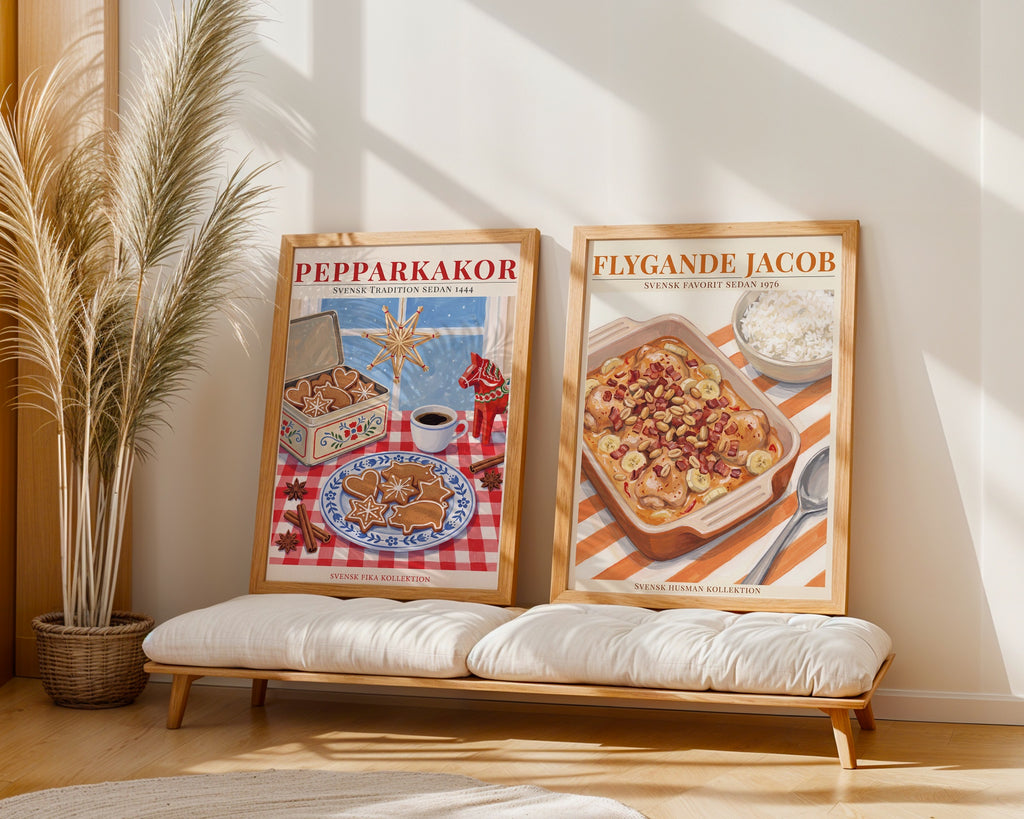 Flygande Jacob Poster – två posters i rum 2