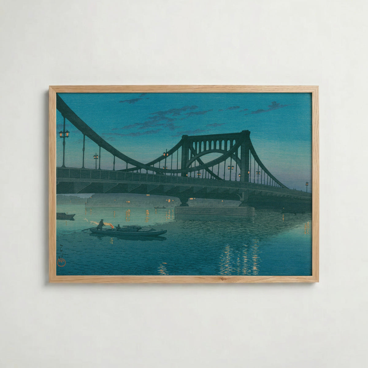 Hasui Kawase Kiyosu Bridge 1931 Poster – ekram