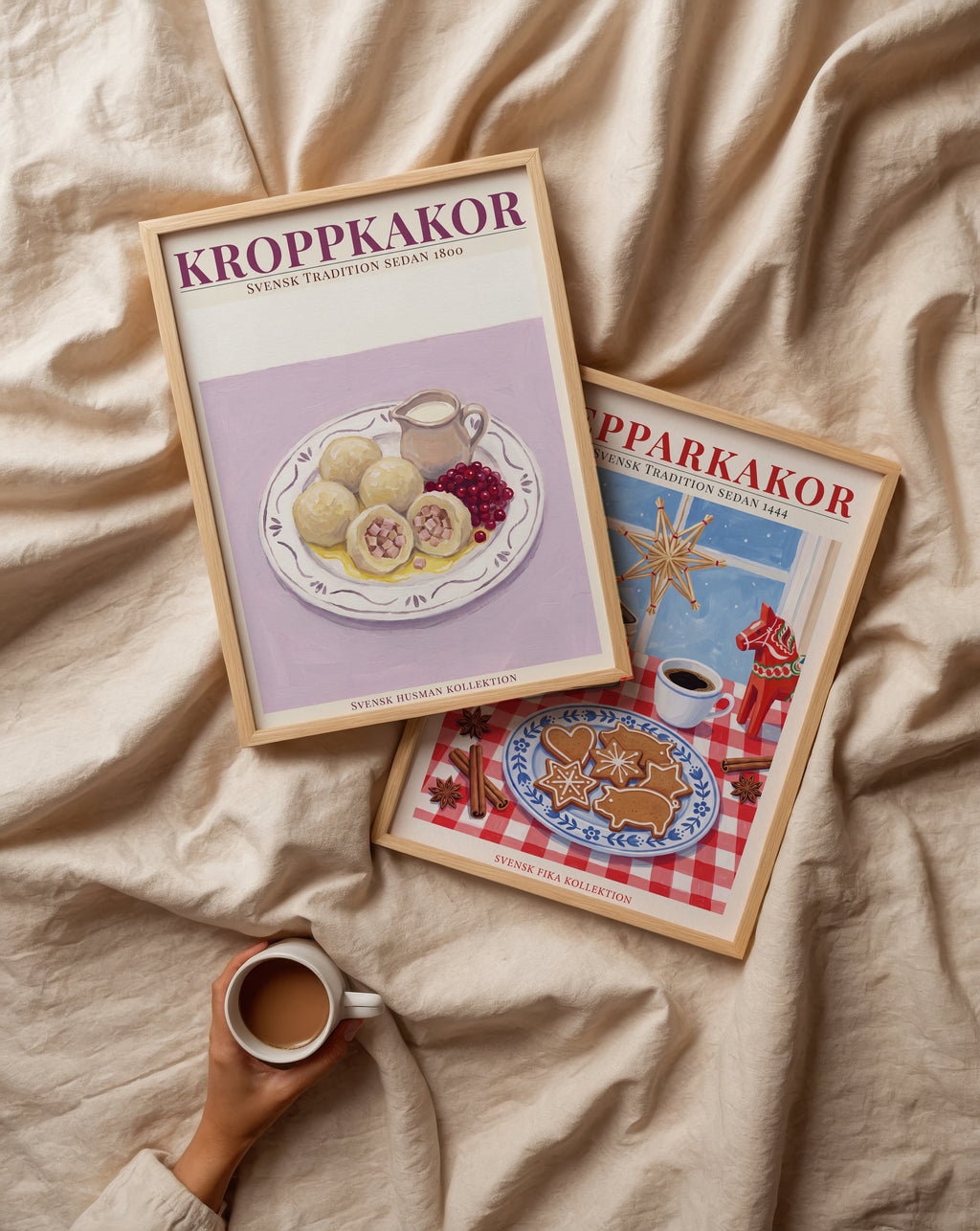 Kroppkakor Poster – två posters i rum 2