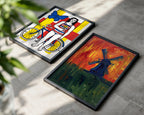 Piet Mondrian Windmill at Dusk Poster – två posters i rum 1