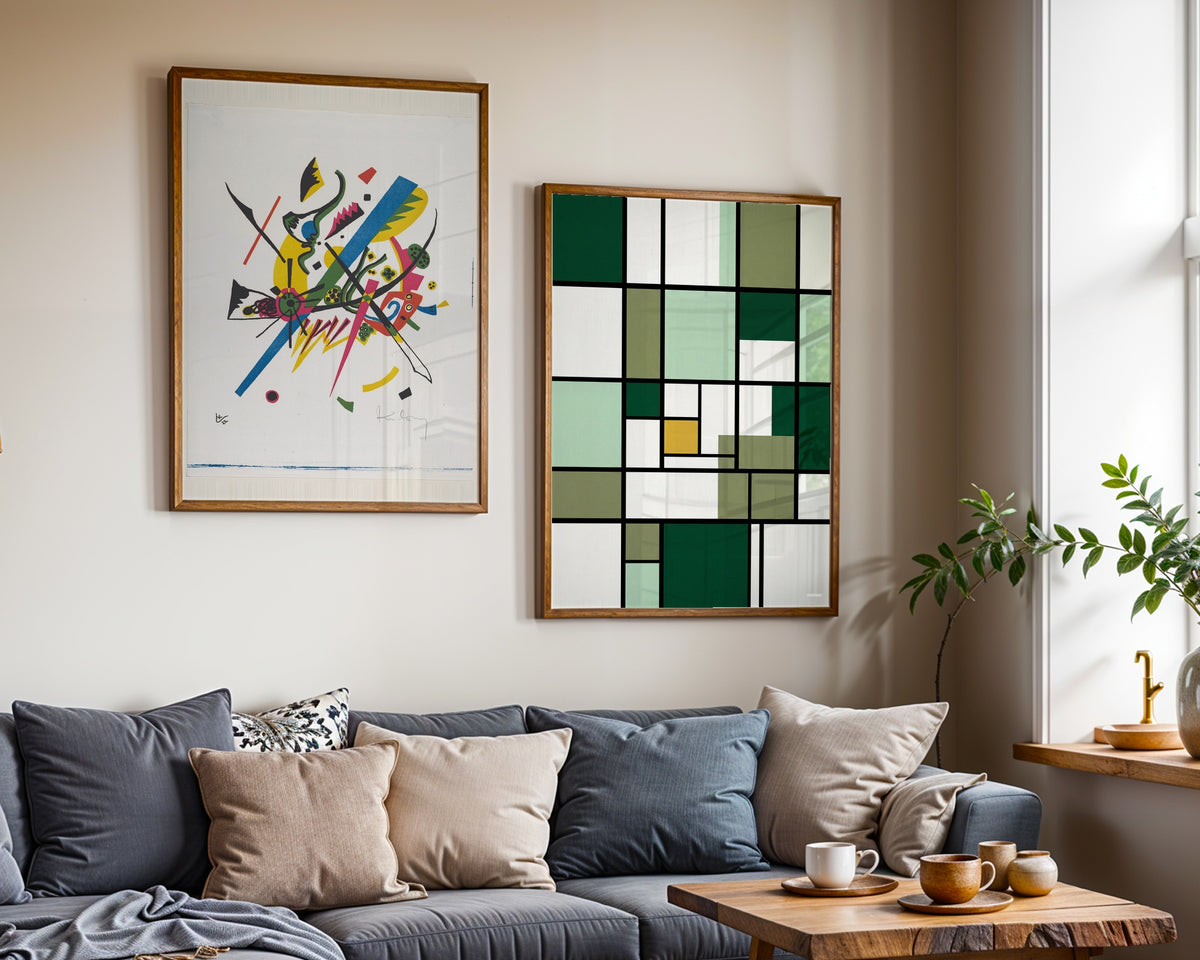 Wassily Kandinsky Small Worlds I 1922 Poster – två posters i rum 1