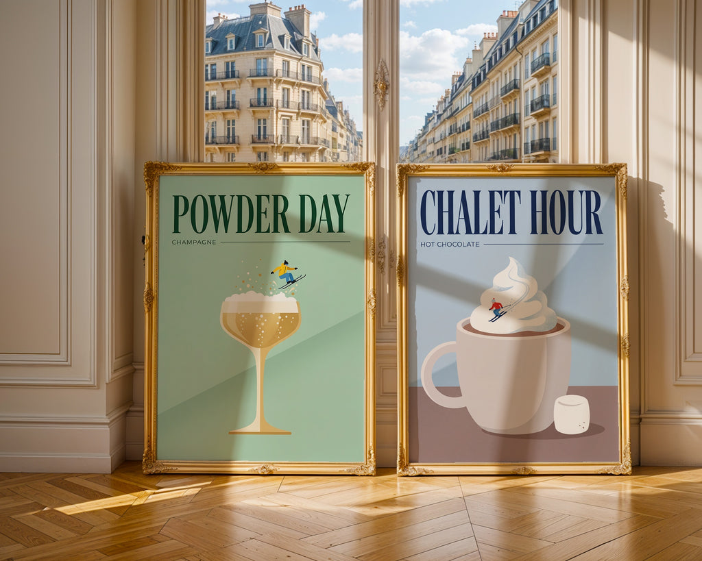 Whipped Cocoa Slope Poster – två posters i rum 1