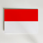 Indonesia National Flag Poster – modern konst och stilren konsttryck för hemmet hos Bozetto