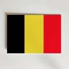 Belgium National Flag Poster – modern konst och stilren konsttryck för hemmet hos Bozetto