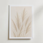 Soft Pampas Sway affisch inramad i neutral ram – se hur konsttrycket ser ut, Bozetto
