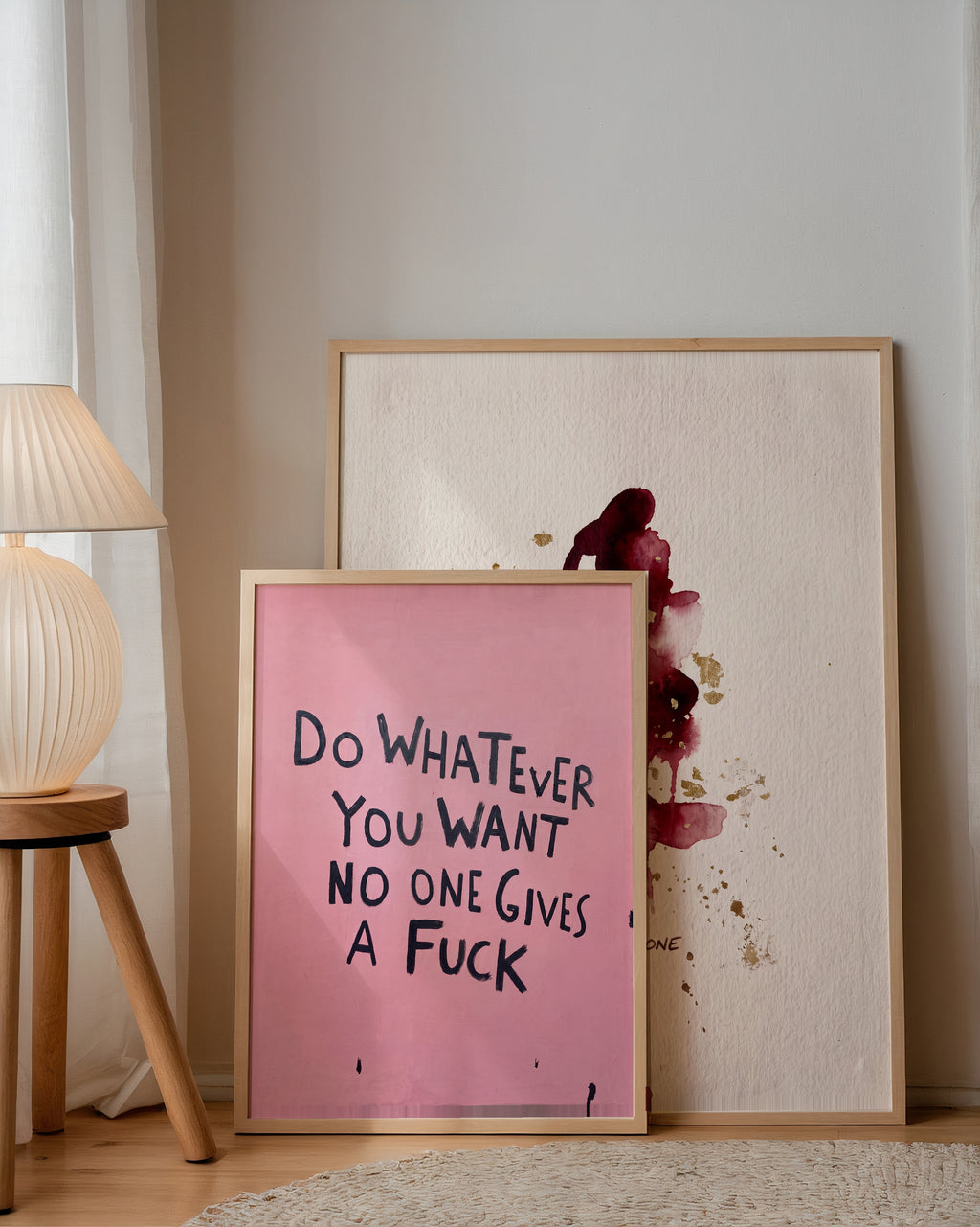 Do Whatever You Want Poster – två posters i rum 2
