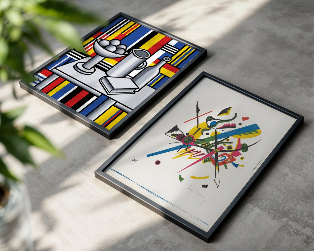 Wassily Kandinsky Small Worlds I 1922 Poster – två posters i rum 2