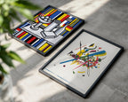 Wassily Kandinsky Small Worlds I 1922 Poster – två posters i rum 2