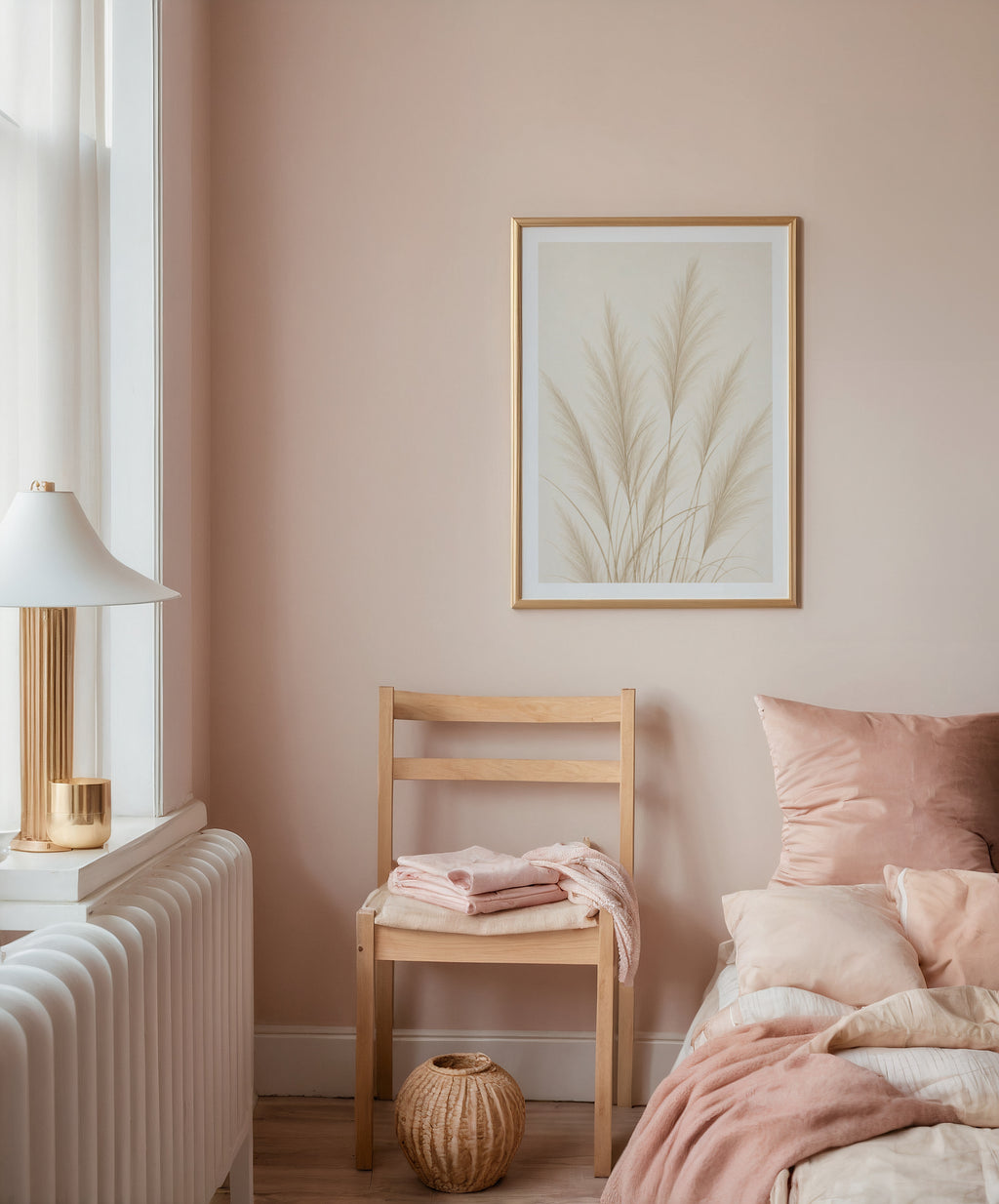 Soft Pampas Sway poster i stilrent hem med modern inredning – köp enkelt hos Bozetto