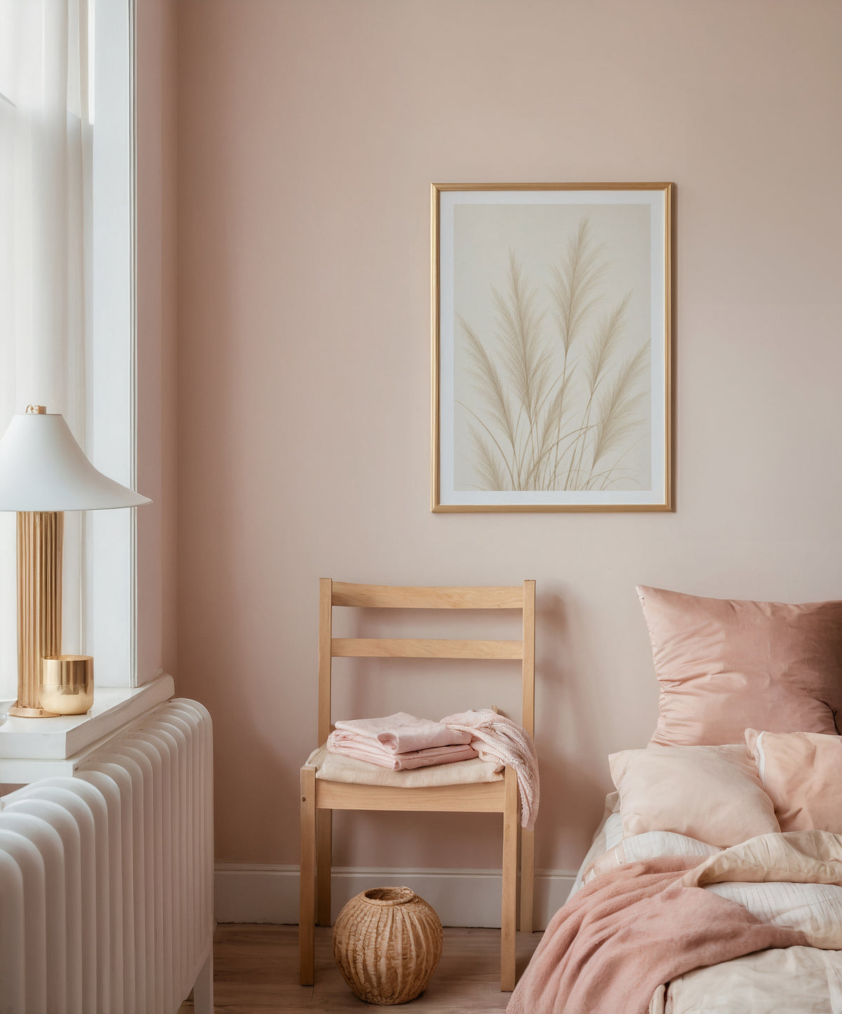 Soft Pampas Sway poster i stilrent hem med modern inredning – köp enkelt hos Bozetto