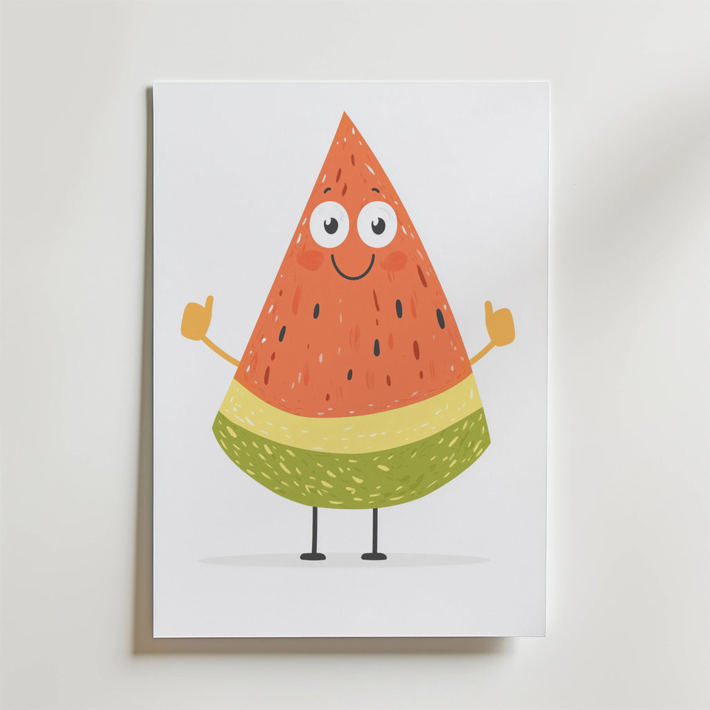 Cheerful Melon – stilfullt konsttryck från Bozetto, tryckt på matt finpapper i hög tryckkvalitet