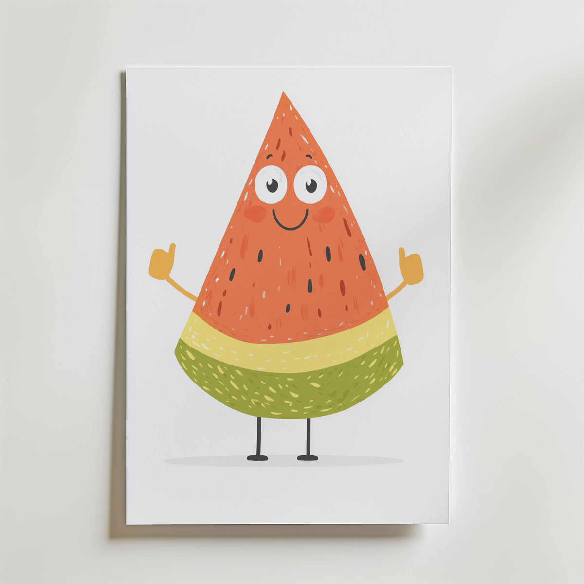 Cheerful Melon – stilfullt konsttryck från Bozetto, tryckt på matt finpapper i hög tryckkvalitet