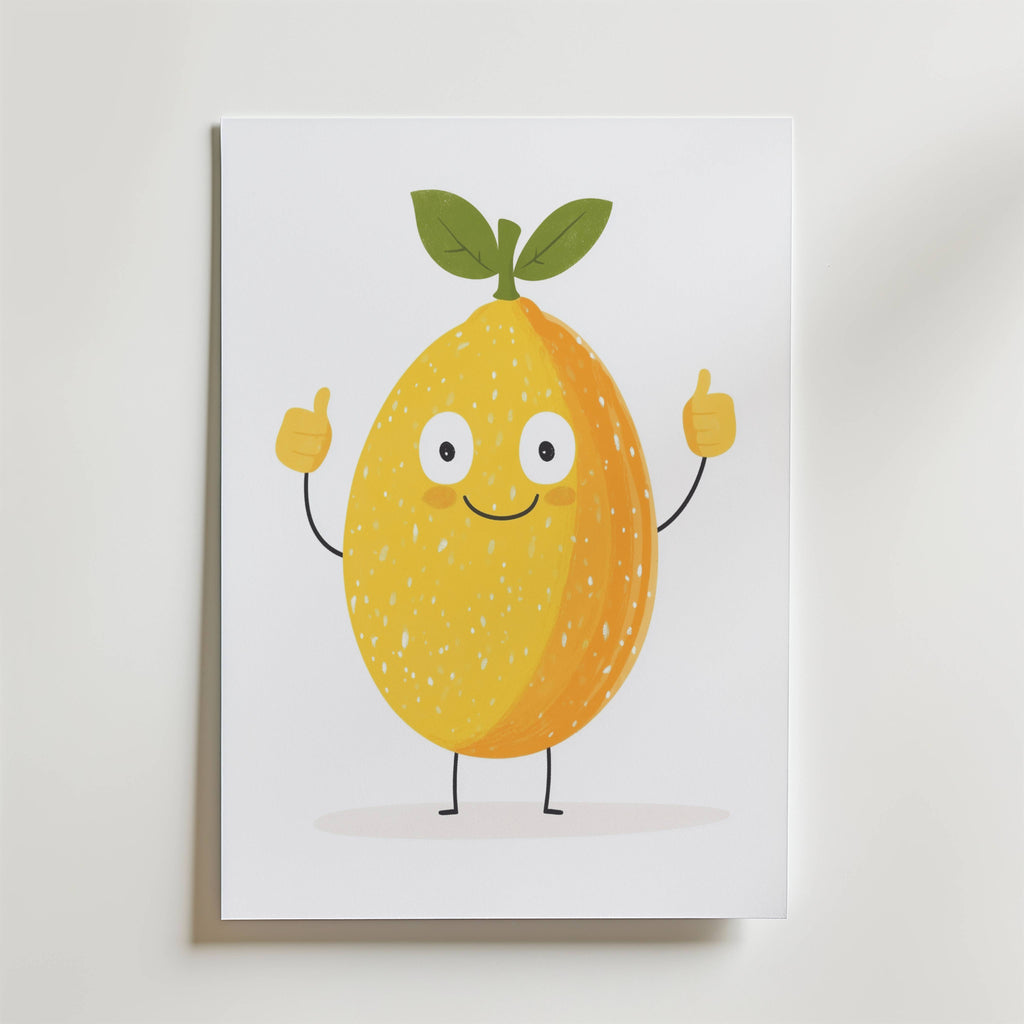 Lemon Buddy – stilfullt konsttryck från Bozetto, tryckt på matt finpapper i hög tryckkvalitet