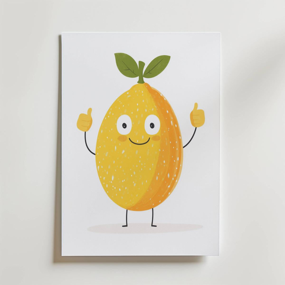 Lemon Buddy – stilfullt konsttryck från Bozetto, tryckt på matt finpapper i hög tryckkvalitet