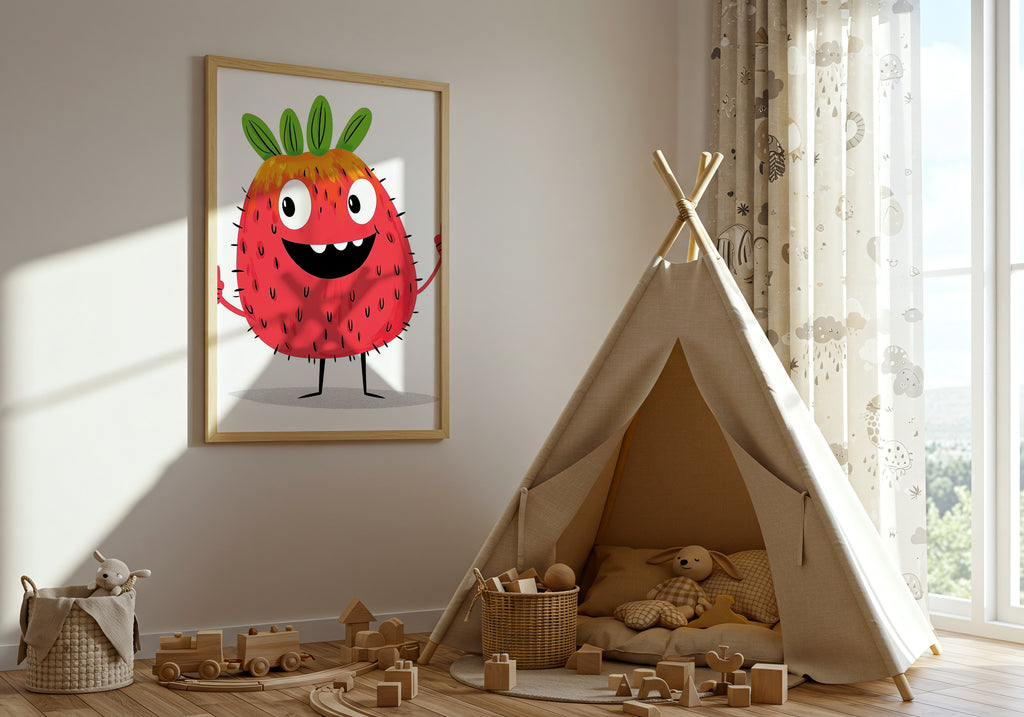 Berry Buddy – affisch med snyggt motiv, köp enkelt hos Bozetto i flera storlekar