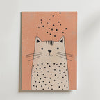 Playful Cat – stilfullt konsttryck från Bozetto, tryckt på matt finpapper i hög tryckkvalitet