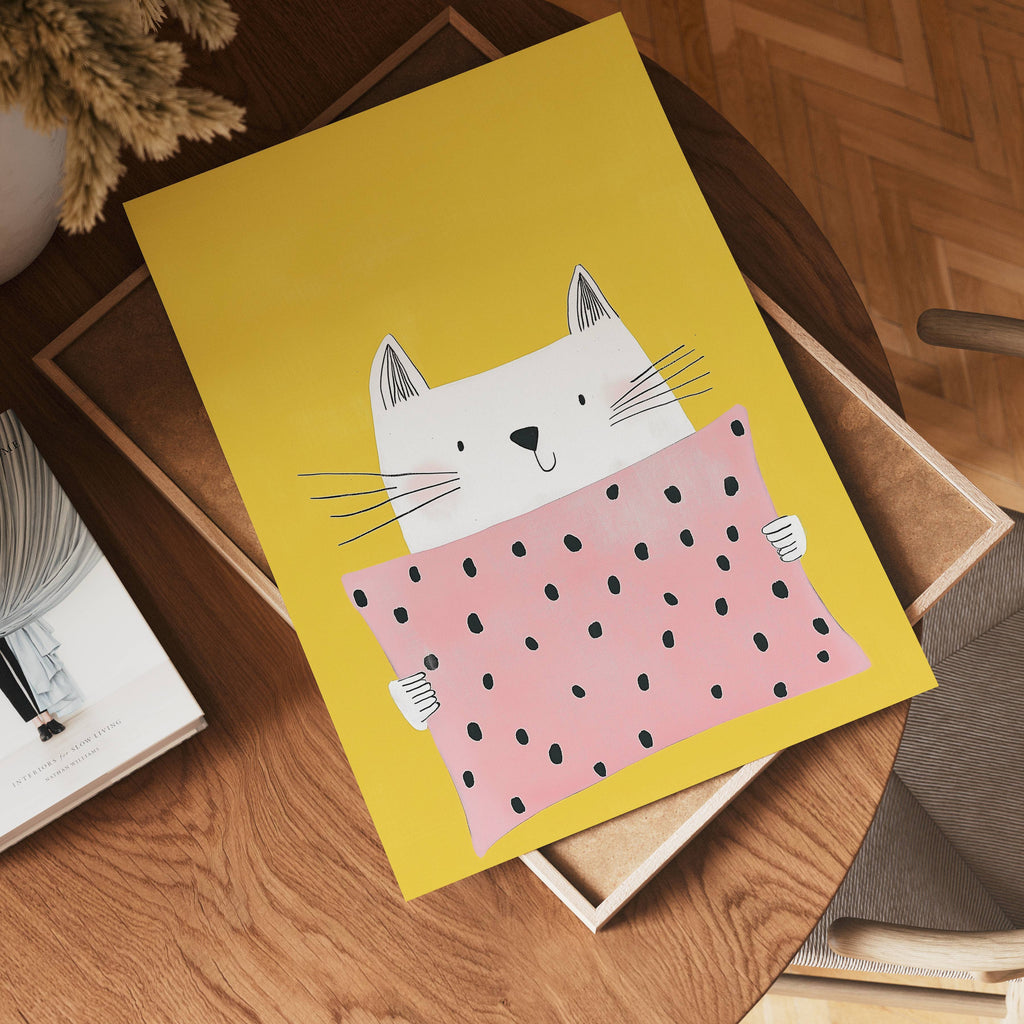 Sweet Cat – affisch med snyggt motiv, köp enkelt hos Bozetto i flera storlekar i hög tryckkvalitet