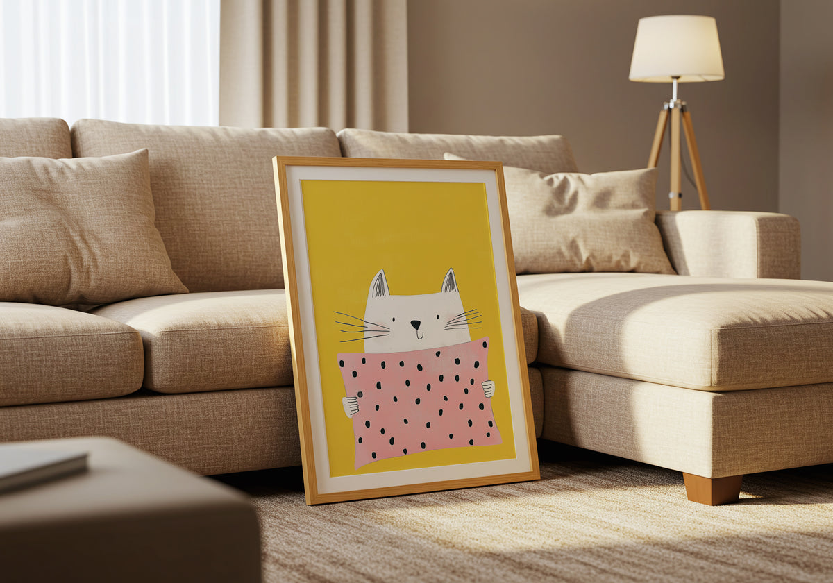 Sweet Cat poster visad rakt fram – Bozetto affisch i hög tryckkvalitet i hög tryckkvalitet