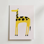 Playful Giraffe – stilfullt konsttryck från Bozetto, tryckt på matt finpapper i hög tryckkvalitet