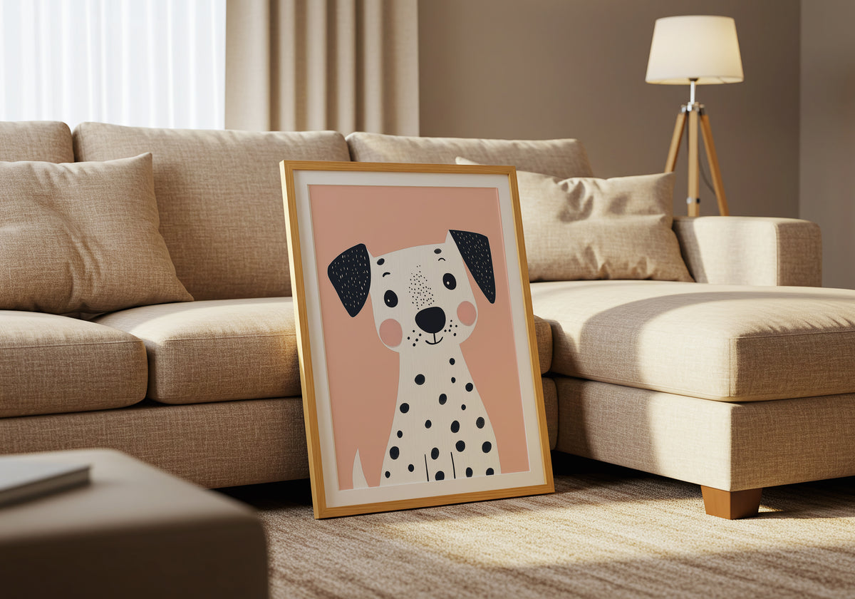 Playful Dalmatian poster visad rakt fram – Bozetto affisch i hög tryckkvalitet i hög tryckkvalitet