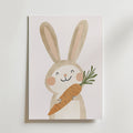 Happy Bunny No.3 – stilfullt konsttryck från Bozetto, tryckt på matt finpapper i hög tryckkvalitet