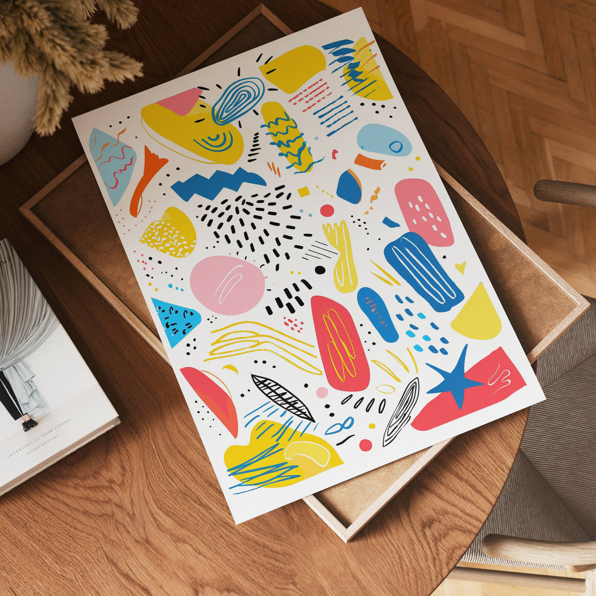 Playful Shapes – affisch med snyggt motiv, köp enkelt hos Bozetto i flera storlekar