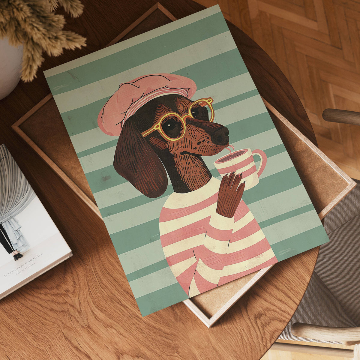 Parisian Pup – stilfullt konsttryck från Bozetto, tryckt på matt finpapper (7) – Bozetto konsttryck