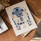 Astro Droid – affisch med snyggt motiv, köp enkelt hos Bozetto i flera storlekar