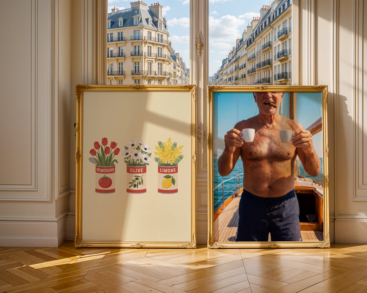 Dolce Far Niente Poster – två posters i rum 3