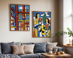 Fernand Leger The Builders 1950 Poster – två posters i rum 3