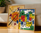 Fernand Leger The Cyclists Poster – två posters i rum 3