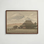 Hasui Kawase Mount Fuji from Narusawa 1936 Poster – valnötsram