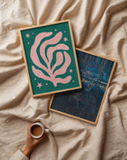 Henri Matisse Pink Algae Poster – två posters i rum 3