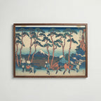 Katsushika Hokusai Hodogaya on the Tokaido 1831 Poster – valnötsram