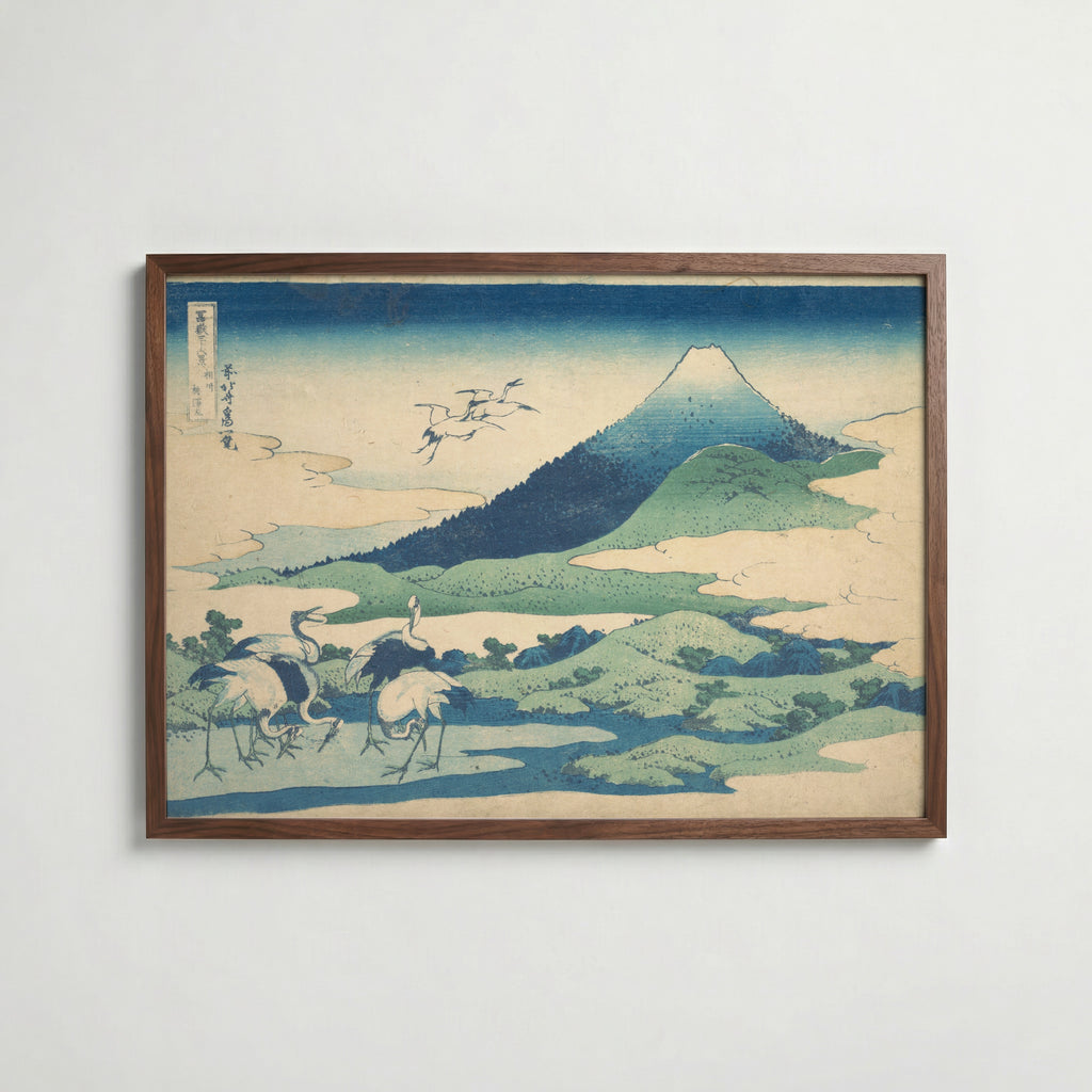 Katsushika Hokusai Umezawa in Sagami Province 1831 Poster – valnötsram