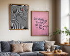 Op Art Surf Poster – två posters i rum 3