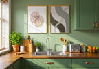 Sage Flow Poster – två posters i rum 3